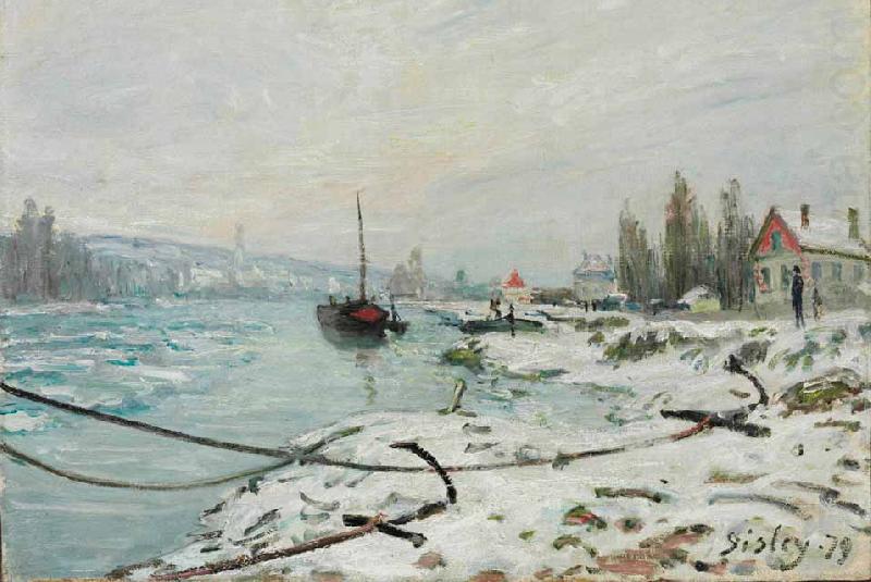 Alfred Sisley Effect of Snow at Saint Cloud china oil painting image